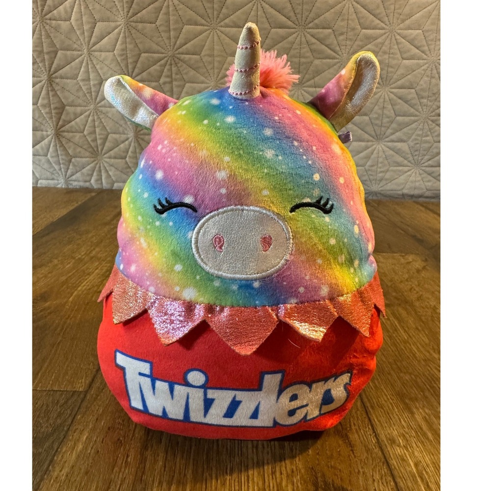 Squishmallows Twizzlers Prim Rainbow Unicorn 8 Inch Plush Toy Stuffed Animal
